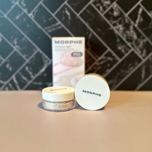 Morphe Mini Brighten & Set Powder Duo Pink & Translucent Travel Size 2.6g .09oz